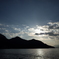 厳島と夕日