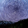 戸隠山と北極星