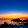 夜明けの海