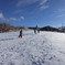 スキー場にて