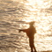 Fisherman in dusk