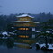 雪の金閣寺