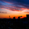 夕焼けの常磐線..