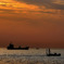 明石沖夕景