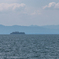 遠くに見える多景島（琵琶湖に浮かぶ竹生島より）