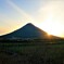 薩摩富士の日の入り