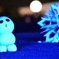 夜のディズニーにて