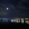 月夜の旧吉野川橋