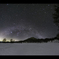 冬の夜の銀河虹