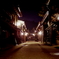 古い町並みの夜