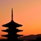 夕焼けの八坂