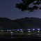 真夜中の嵐山と渡月橋