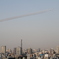 東京の空にブルーインパルス