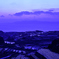 夕景の棚畑
