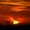 甑島に沈む夕日。