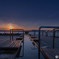 夕暮れ　足湯