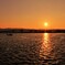 マリンポート鹿児島からの夕日