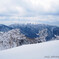 春の雪山③
