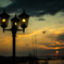 At sunset