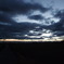 安城の夕日