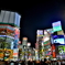 渋谷の夜景（スクランブル交差点）