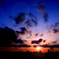 夕暮れシルエット