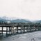 春の京都 嵐山 渡月橋