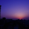 休日の夕日
