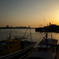 松前港の夕景