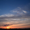 春　ある日の夕焼け