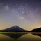 2017年富士山と天の川3