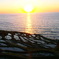 SUNSET to SEA with RICE FIELD