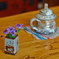 喫茶店の小さな花