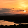 登茂山展望台の夕日