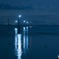 夜の海の輝き
