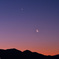黎明の月と金星
