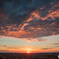 5月の夕日