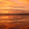 海面の夕景