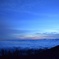 富士山五合目から見た雲海と夕空