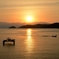夕景の淡海