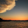 夕景の琵琶湖