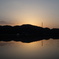 田園と夕暮れ