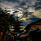 古都の夕暮れ