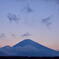 夕空と富士山