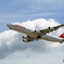 「はれ」 SWISS A340-313 HB-JHB 飛び立ち 