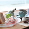 海辺で tea time