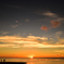 梅雨明けの夕日