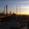 Huntington beachの夕暮れ
