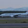 夕暮れの飛行機①