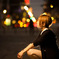夜景ポートレート